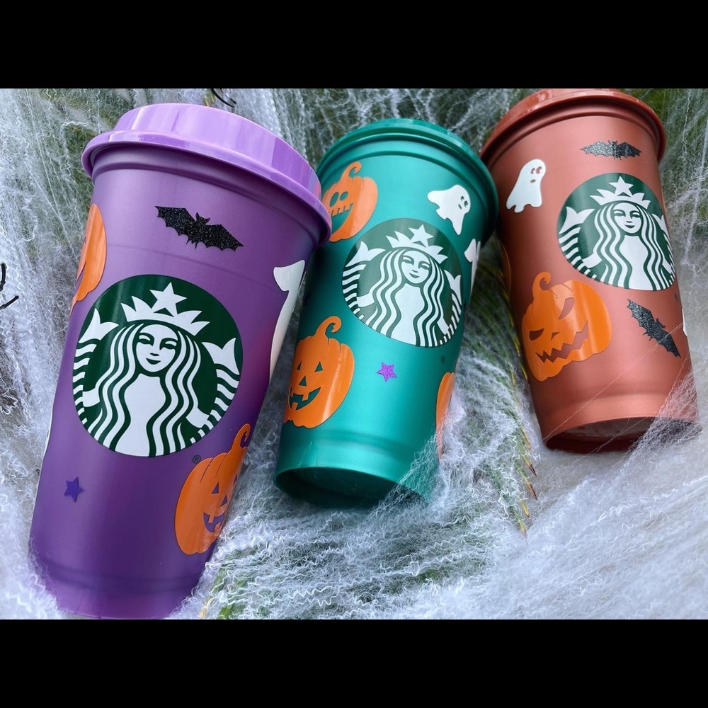 Starbucks hot cups! Perfect for spooky season 🎃